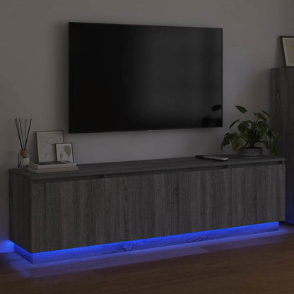 TV cabinet with LED Grey sonoma 180 x 38 x 49 cm