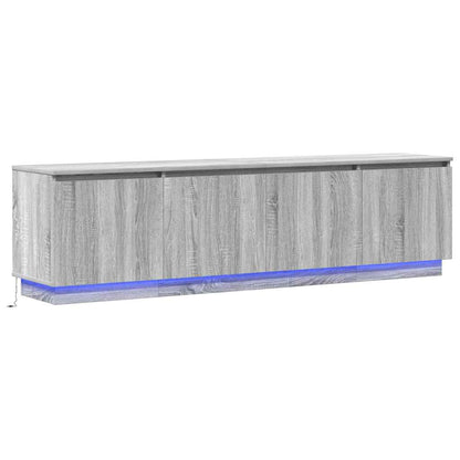 TV cabinet with LED Grey sonoma 180 x 38 x 49 cm