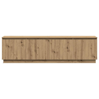 TV cabinet with LED Artisan oak 180 x 38 x 49 cm