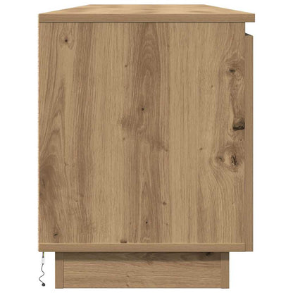 TV cabinet with LED Artisan oak 180 x 38 x 49 cm