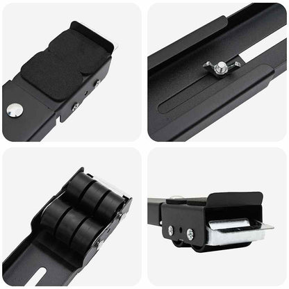 Washing Machine Base Manual 2 pcs Black 72 x 5 x 4.5 cm Steel