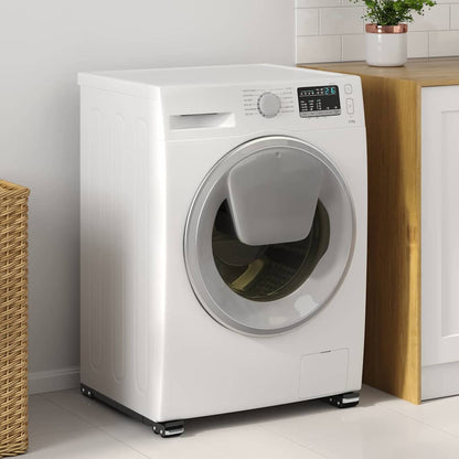 Washing Machine Base Manual 2 pcs Black 72 x 5 x 4.5 cm Steel