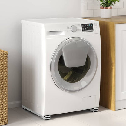 Washing Machine Base Manual 2 pcs Silver 72 x 5 x 4.5 cm Steel