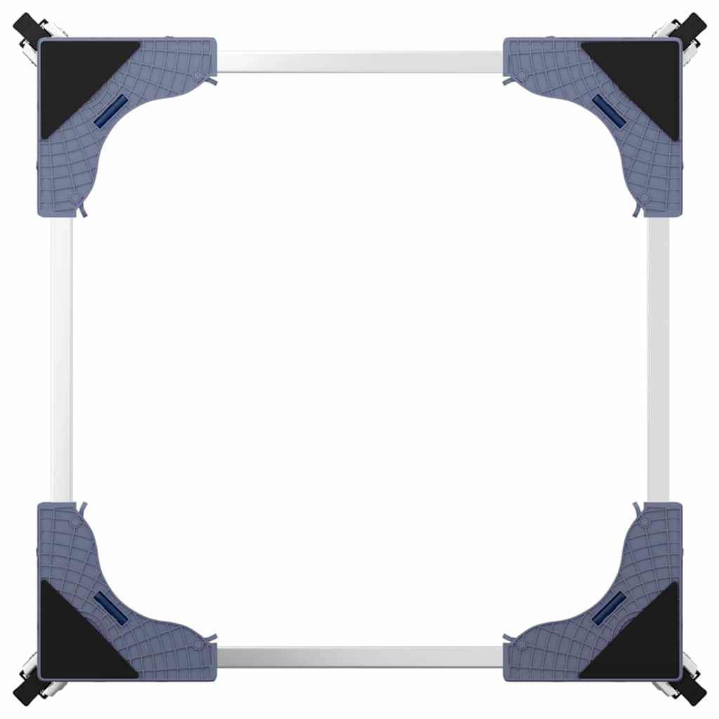 Washing Machine Base Manual Grey 66 x 66 x 12 cm Metal