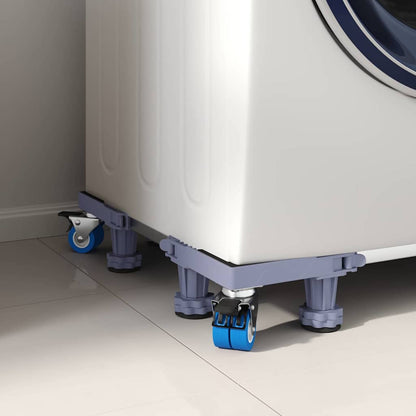 Washing Machine Base Manual Grey 67 x 67 x 12 cm Metal