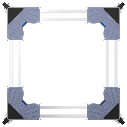 Washing Machine Base Manual Grey 67 x 67 x 12 cm Metal