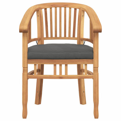 Garden Chairs 2 pcs Brown 63 x 58 x 89 cm Solid teak wood