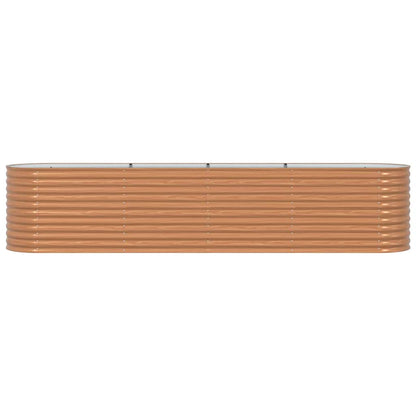 Garden Raised Bed Brown 400 x 80 x 81 cm Steel