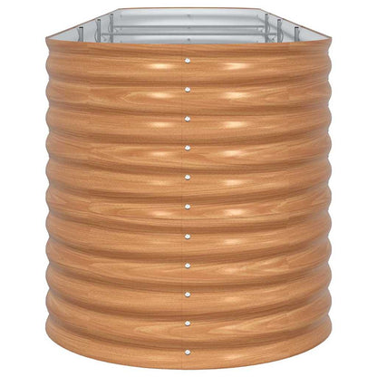 Garden Raised Bed Brown 400 x 80 x 81 cm Steel
