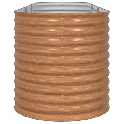 Garden Raised Bed Brown 320 x 80 x 81 cm Steel