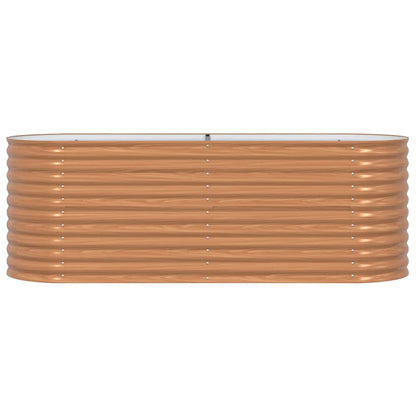 Garden Raised Bed Brown 240 x 80 x 81 cm Steel