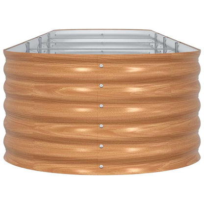 Garden Raised Bed Brown 400 x 80 x 44 cm Steel