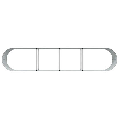 Garden Raised Bed Brown 400 x 80 x 44 cm Steel