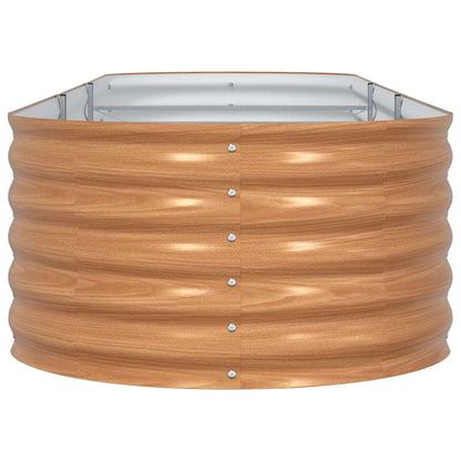 Garden Raised Bed Brown 320 x 80 x 44 cm Steel