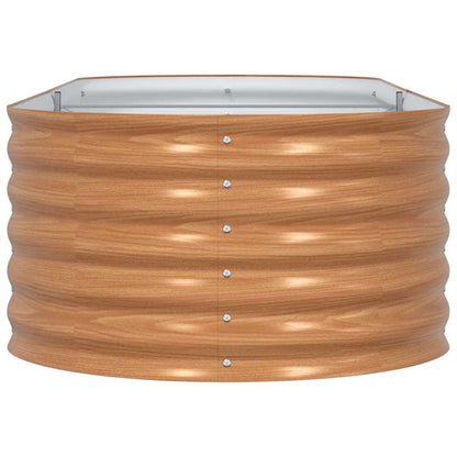 Garden Raised Bed Brown 240 x 80 x 44 cm Steel