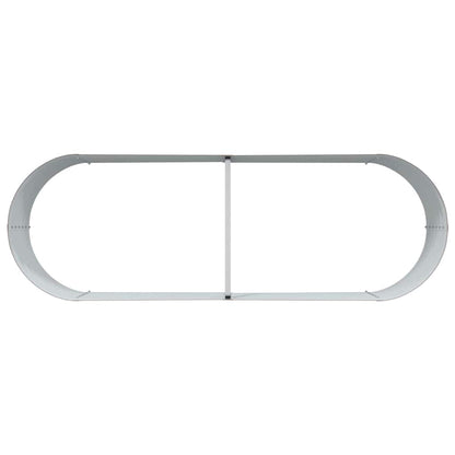 Garden Raised Bed Brown 240 x 80 x 44 cm Steel