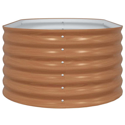 Garden Raised Bed Brown 160 x 80 x 44 cm Steel