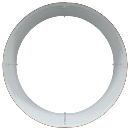 Garden Raised Bed Brown 80 x 80 x 44 cm Steel