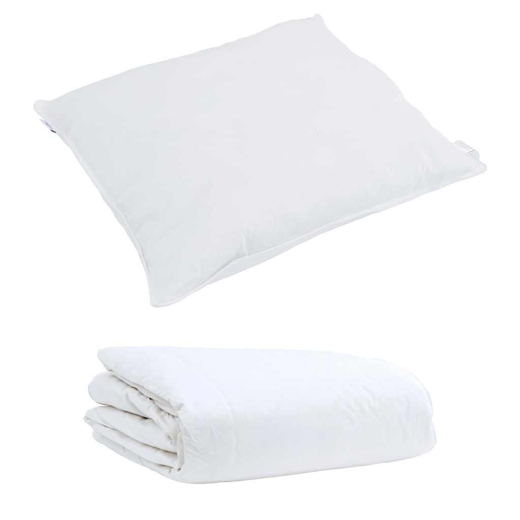 Summer Duvet with Pillow 2 pcs White Down Feather