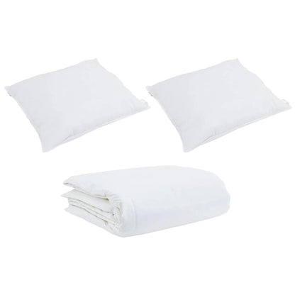 Duvet Set with Pillow 3 pcs White Down Feather