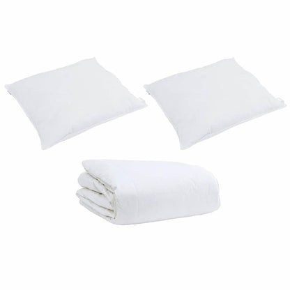 Duvet Set with Pillow 3 pcs White Down Feather