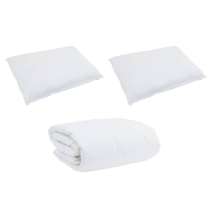 Duvet Set with Pillow 3 pcs White Down Feather