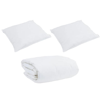 Duvet Set with Pillow 3 pcs White Down Feather