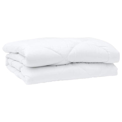 Summer Duvet with Pillow 3 pcs White Microfibre