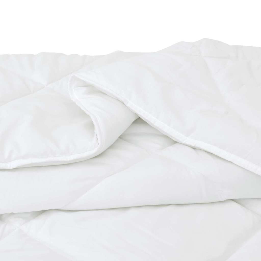 Duvet with Pillows 3 pcs White Microfiber and Down Feather