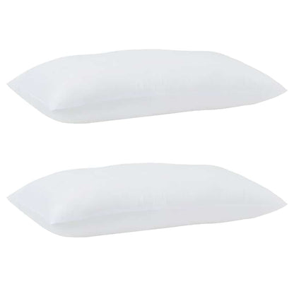 Duvet with Pillows 3 pcs White Microfiber and Down Feather