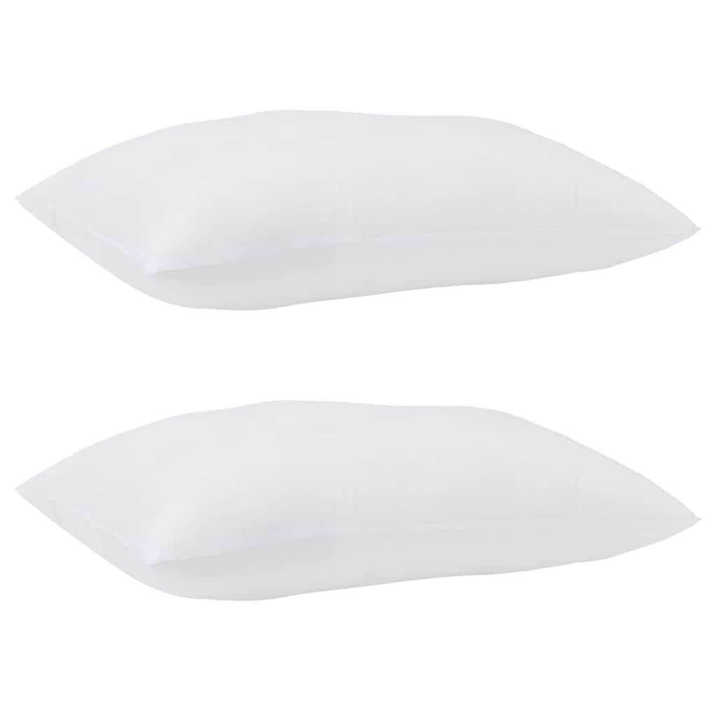 Duvet with Pillows 3 pcs White Microfiber and Down Feather