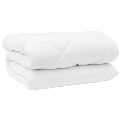 Duvet with Pillows 3 pcs White Microfiber and Down Feather