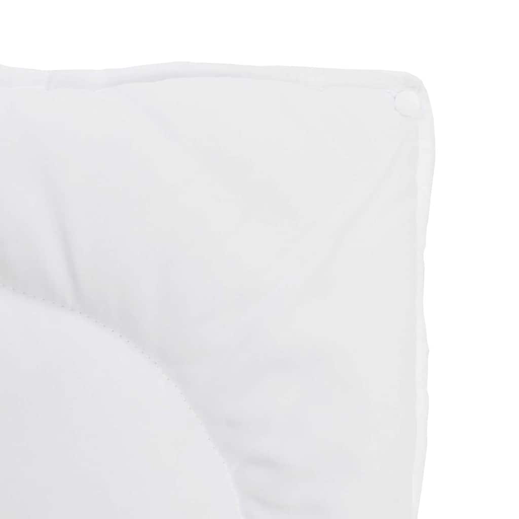 Duvet with Pillows 3 pcs White Microfiber and Down Feather
