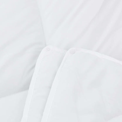 Duvet with Pillows 3 pcs White Microfiber and Down Feather