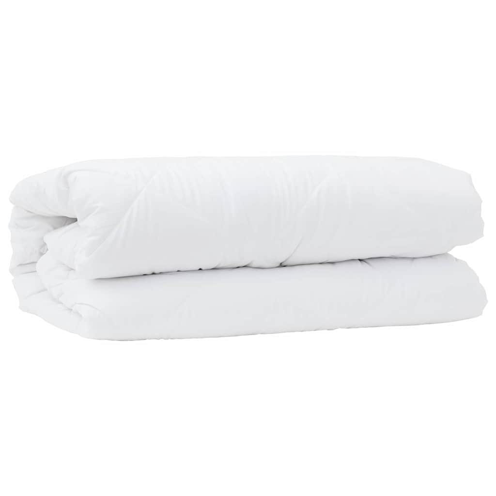 Duvet with Pillows 3 pcs White Microfiber and Down Feather