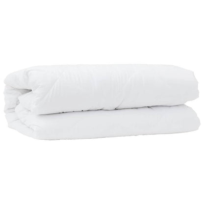 Duvet with Pillows 3 pcs White Microfiber and Down Feather