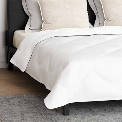 Duvet with Pillows 3 pcs White Microfiber and Down Feather