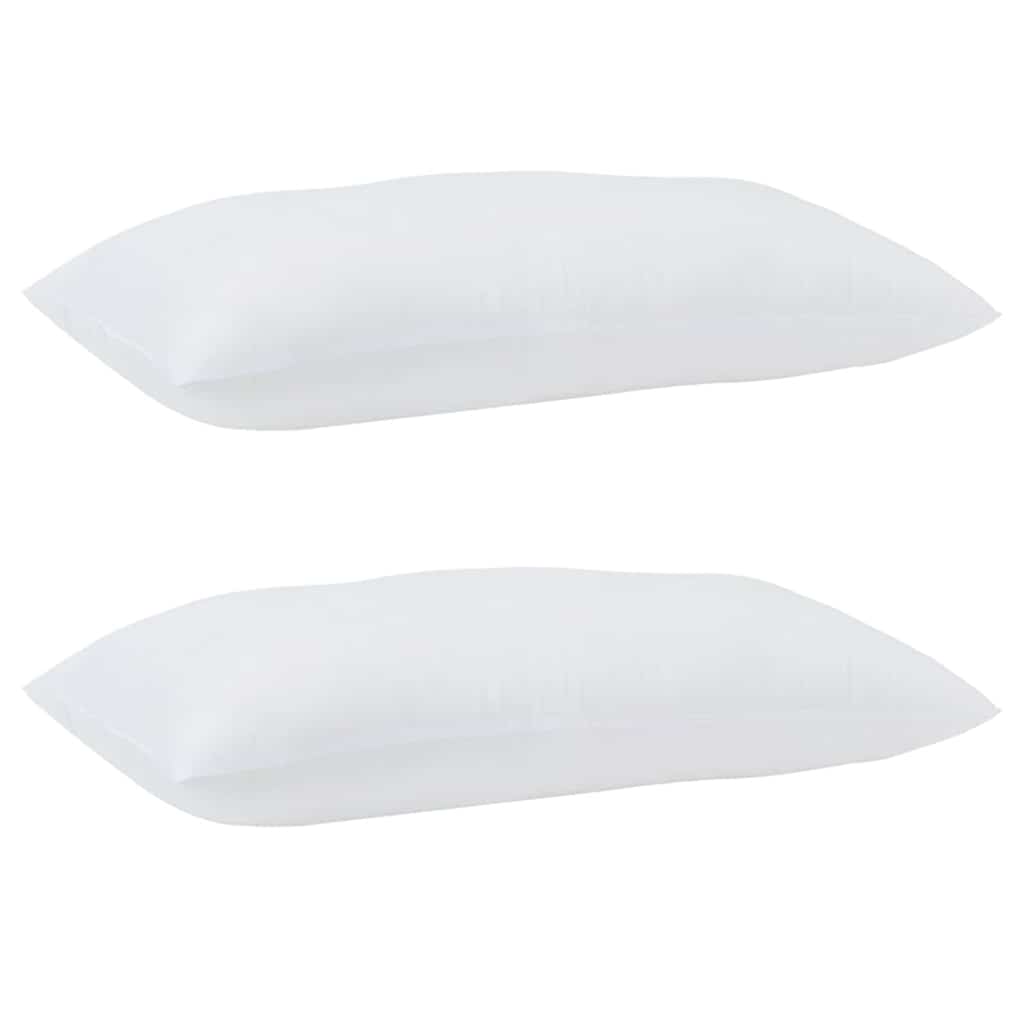 Duvet with Pillows 3 pcs White Microfiber and Down Feather