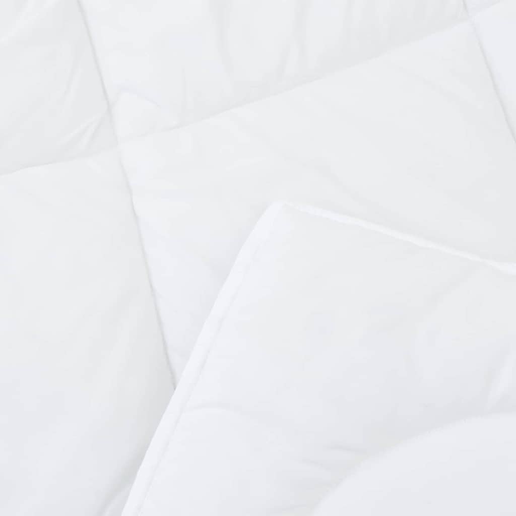 Duvet with Pillows 3 pcs White Microfiber and Down Feather