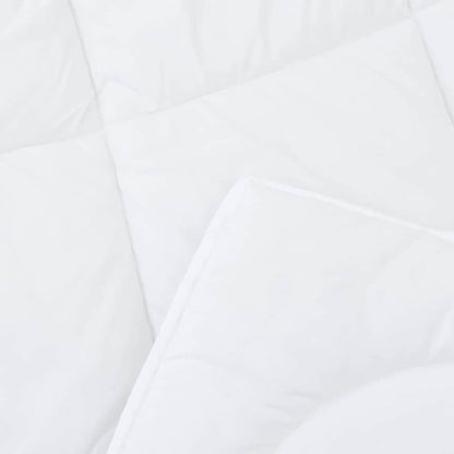 Duvet with Pillows 3 pcs White Microfiber and Down Feather