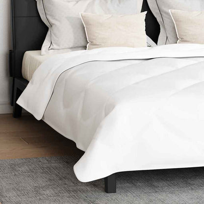 Duvet with Pillows 3 pcs White Microfiber and Down Feather