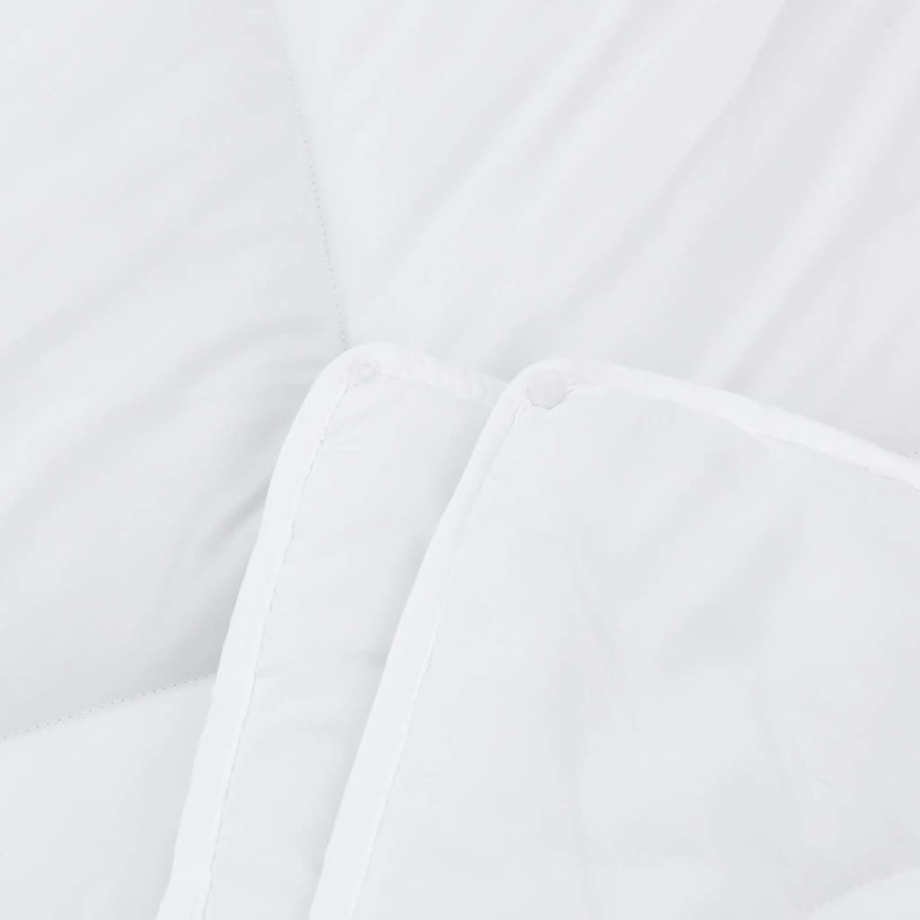 Duvet with Pillows 3 pcs White Microfiber and Down Feather