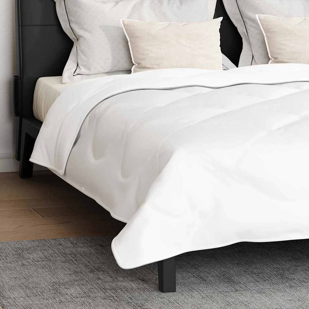 Duvet with Pillows 3 pcs White Microfiber and Down Feather