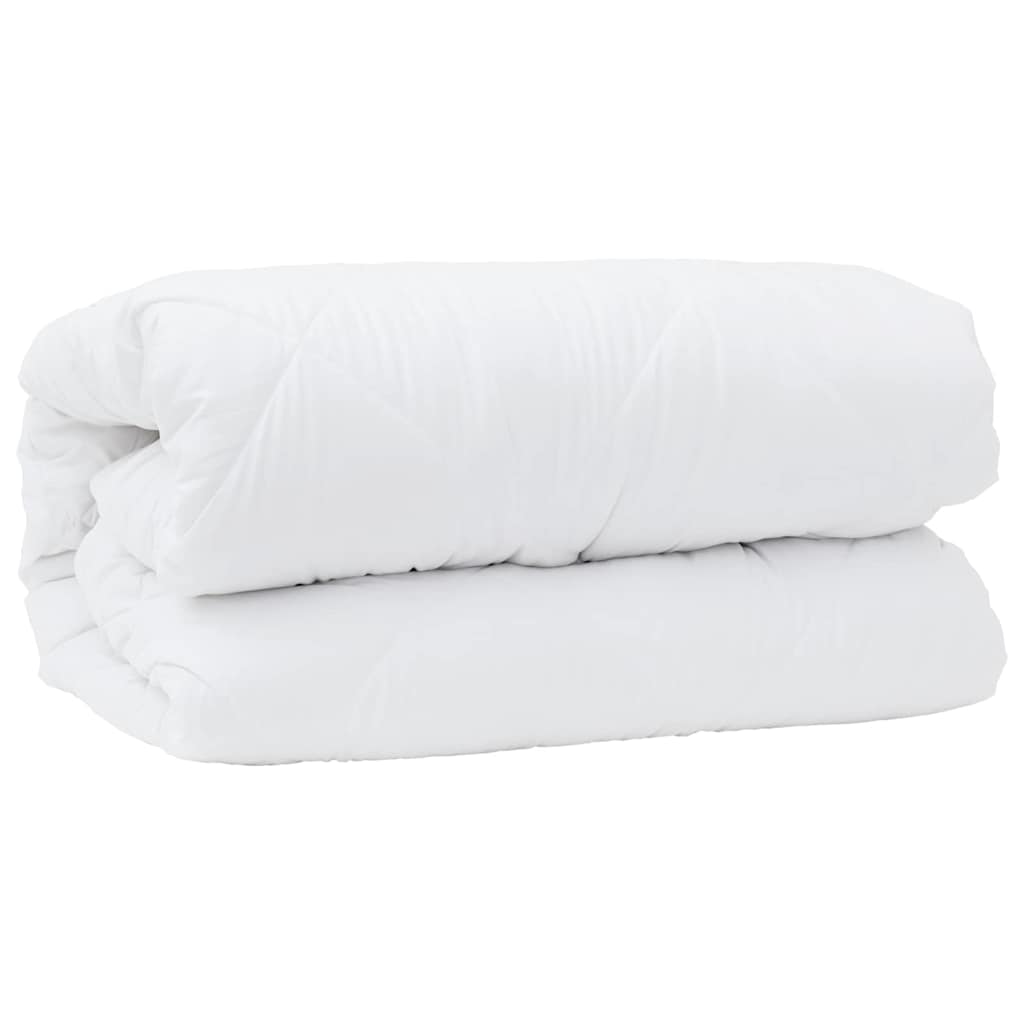 Duvet with Pillows 3 pcs White Microfiber and Down Feather