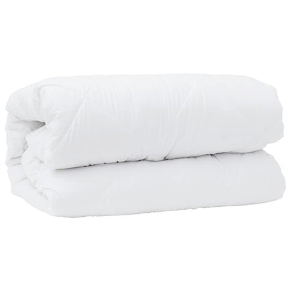 Duvet with Pillows 3 pcs White Microfiber and Down Feather