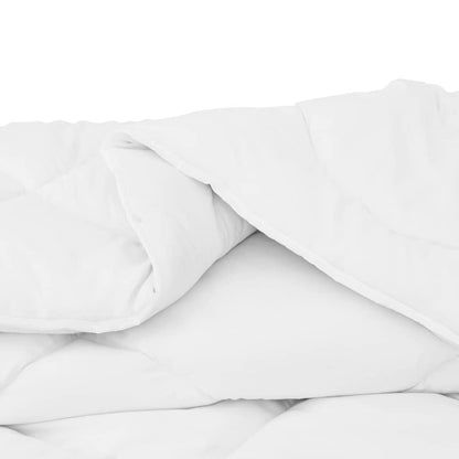 Duvet with Pillows 3 pcs White Microfiber and Down Feather