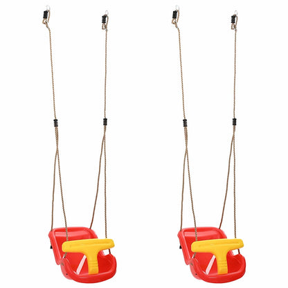 Baby Swings 2 pcs Red 36 x 43 x 42 cm Plastic