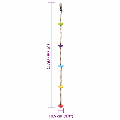 Climbing Rope Multicolour 10.5 x 10.5 x 201 cm