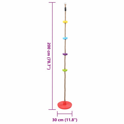 Climbing Rope Multicolour 30 x 30 x 200 cm