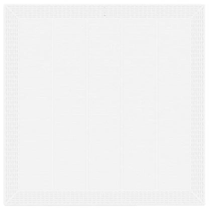 Garden Dining Table White 100 x 100 x 73 cm Poly Rattan